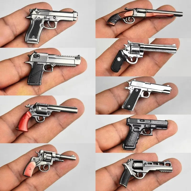1/6 Scale Miniature Gun Plastic Rifle Set Assembly P92 M1911 98K MP5K Model Not Fired for 12" Action Figure Doll Accessories