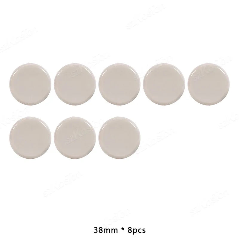 8pcs/lot Round Furniture Gliders Self Adhesive Teflon Sliders Sliding Block Table Chair Leg Mat Floor Protector Mover Pads  ﻿