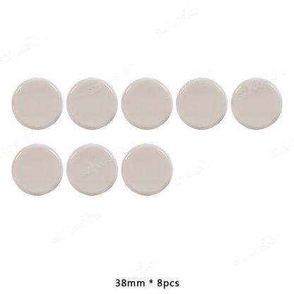8pcs/lot Round Furniture Gliders Self Adhesive Teflon Sliders Sliding Block Table Chair Leg Mat Floor Protector Mover Pads  ﻿