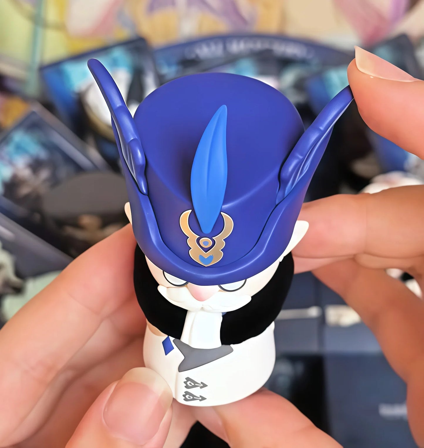 Mihoyo Genshin Impact Fatui Harbinger Q Version Series Blind Box Desktop Mini Doll Model Toys Trend Decoration Surprise Gifts