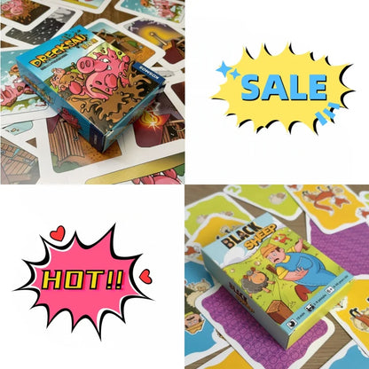 Hot Chicken Chiu Chiu Board Game Drecksau Dirty Pig Black Sheep Piou Piou Party Game Cards Intellectual Toy Kid Gift
