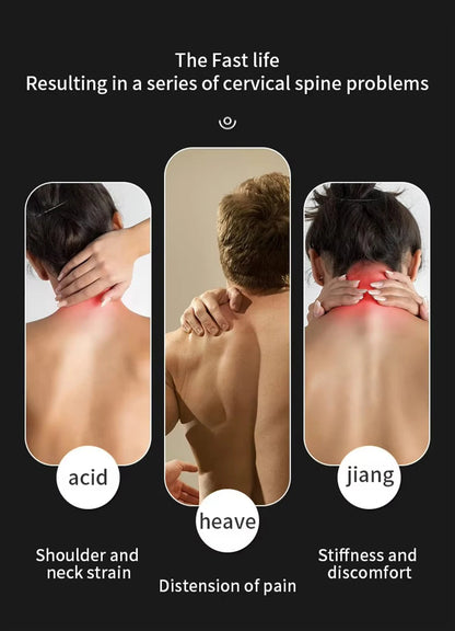 NEW Mini Smart Hanging Neck Shoulder Cervical Spine Massager Mini Portable Hot Compress Neck Artifact Dredging Neck Protector