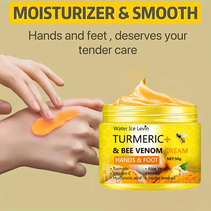 Poison Bee Hand and Foot Cream, a Natural Moisturizing Care Cream for Dry, Flaky Skin, Contains Organic Ingredients, Leaving Skin Soft, Smooth, and Hydrated