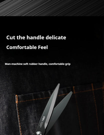 Deli-Stainless Steel Anti-Stick Scissors, Alloy Stationery, School Supplies, Office, Student, DIY, Hand Craft, 184mm