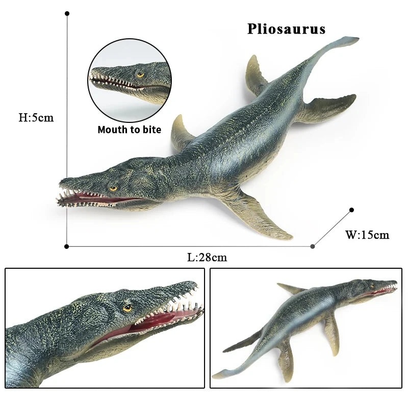 Oenux Prehistoric Savage Mosasaurus Megalodon Mammuthus Jurassic Dinosaurs Sea Life Animals Model Action Figures Toy Kids Gift