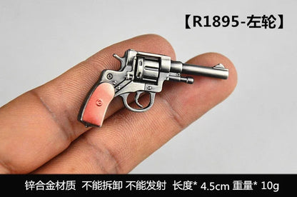 1/6 Scale Miniature Gun Plastic Rifle Set Assembly P92 M1911 98K MP5K Model Not Fired for 12" Action Figure Doll Accessories