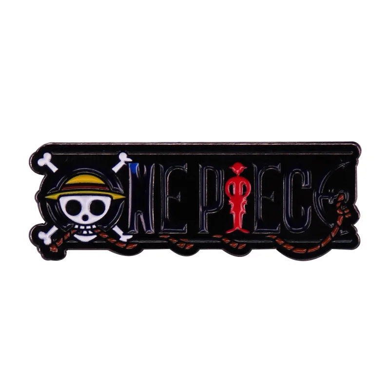 Japanese Anime Enamel Pin Cute Lapel Pin Devil Fruit Brooches for Backpack Manga Badges Jewelry Accessories