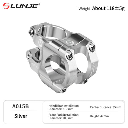 MTB Road Bike Stem CNC Mountain Bicycle Bridge Short Power 31.8mm High Strength Climbing Riser