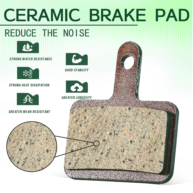 BUCKLOS Ceramic Hydarulic Disc Brake Pads For SHIMANO B01S B05S 1/2/4/6/8/10Pair MTB Brake Pad Wear-resistant Disc Brake Pads