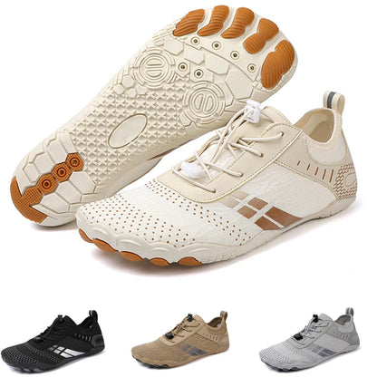 Mens Wide Toe Zero Drop Barefoot Shoes Breathable Minimalist Water Shoes for Outdoor Sports Climbing Running Wrestling