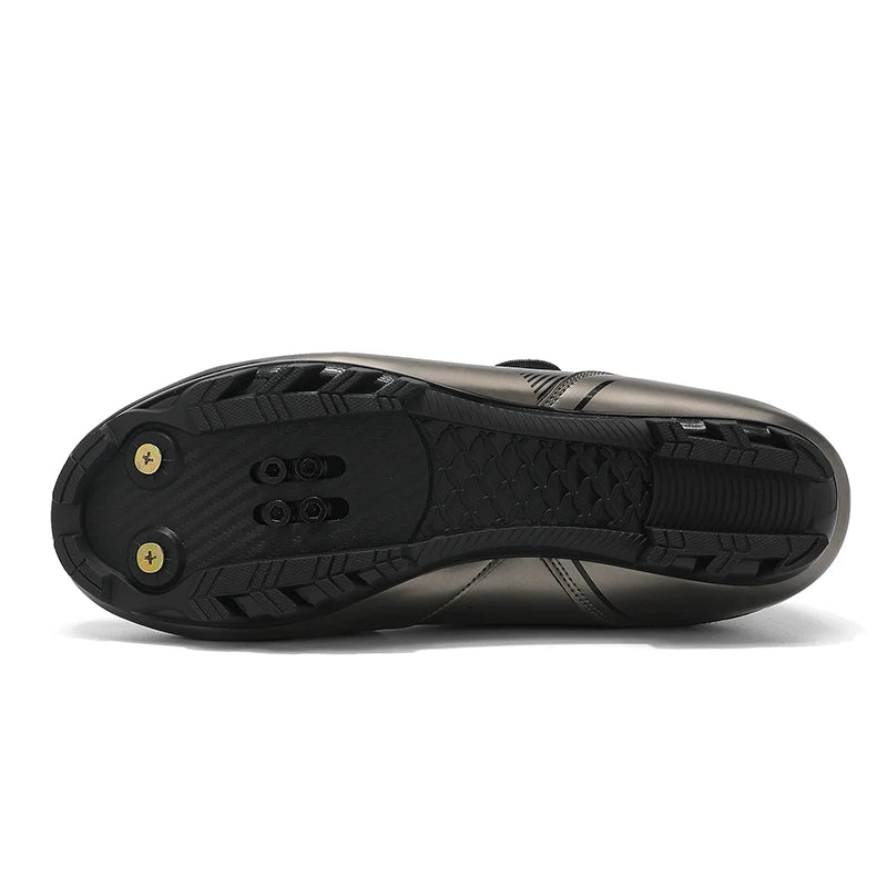 2026 MTB Cycling Sneaker Men A5 Leather Self-Locking Cleat Spd Road Bike Shoes Women Flat Trail Train Mountain Bicycle Shoes