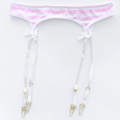 Sexy Bikini Set Women Strap Underwear Stripe Cute Lingerie Micro-Bikinis Swimwear Japanese Schoolgirl Anime Cosplay