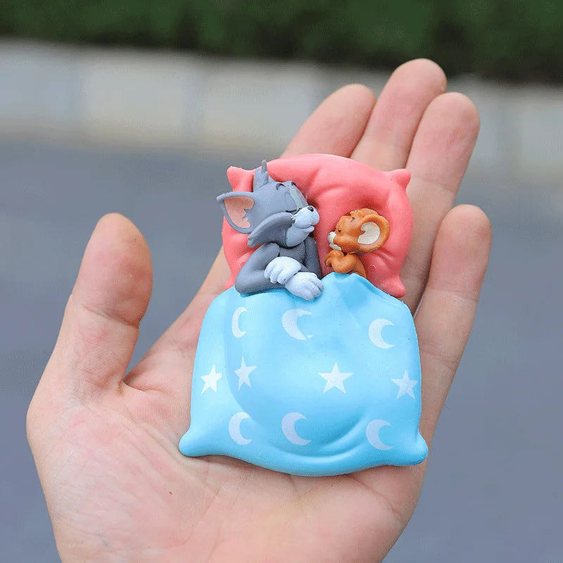 Car Dashboard Decor Interior with Adhesive Pads for Dashboard Desktop Ornament Classic Cartoon Figure Collection Car Accessories