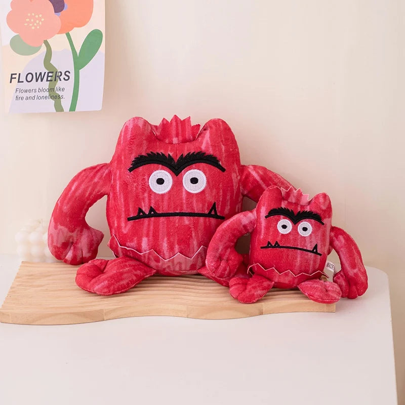 15/25cm 7pcs Kawaii Colorful Monster Plush Doll With Expression Monster Plushie Stuffed Toy For Boys And Girls Birthday Gifts