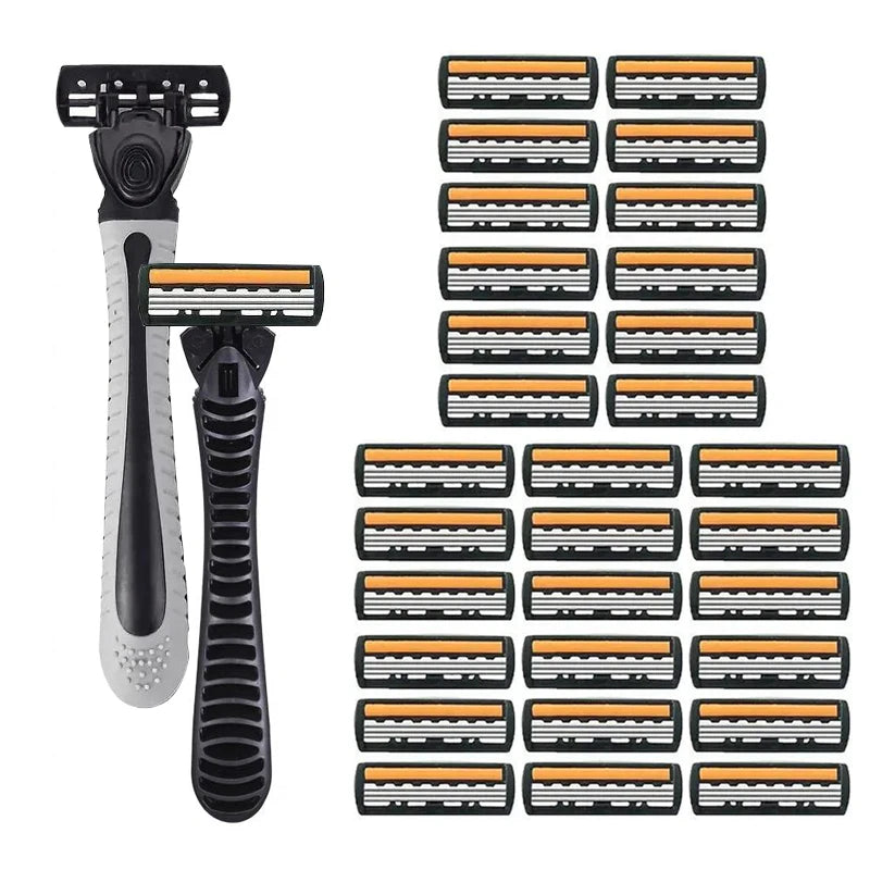 Shaver Brand New Design Men Razor Shaving Two Layer Shaver Reusable Razor Imported Blade Multi Tool Head Change