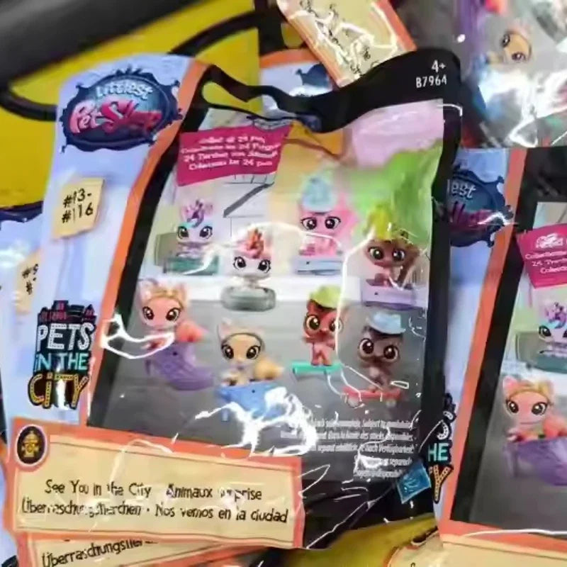Hasbro Littlest Pet Shop Toys Cute Animal Series Accessories Princess Dog Miniature Figurines Decorative Ornaments