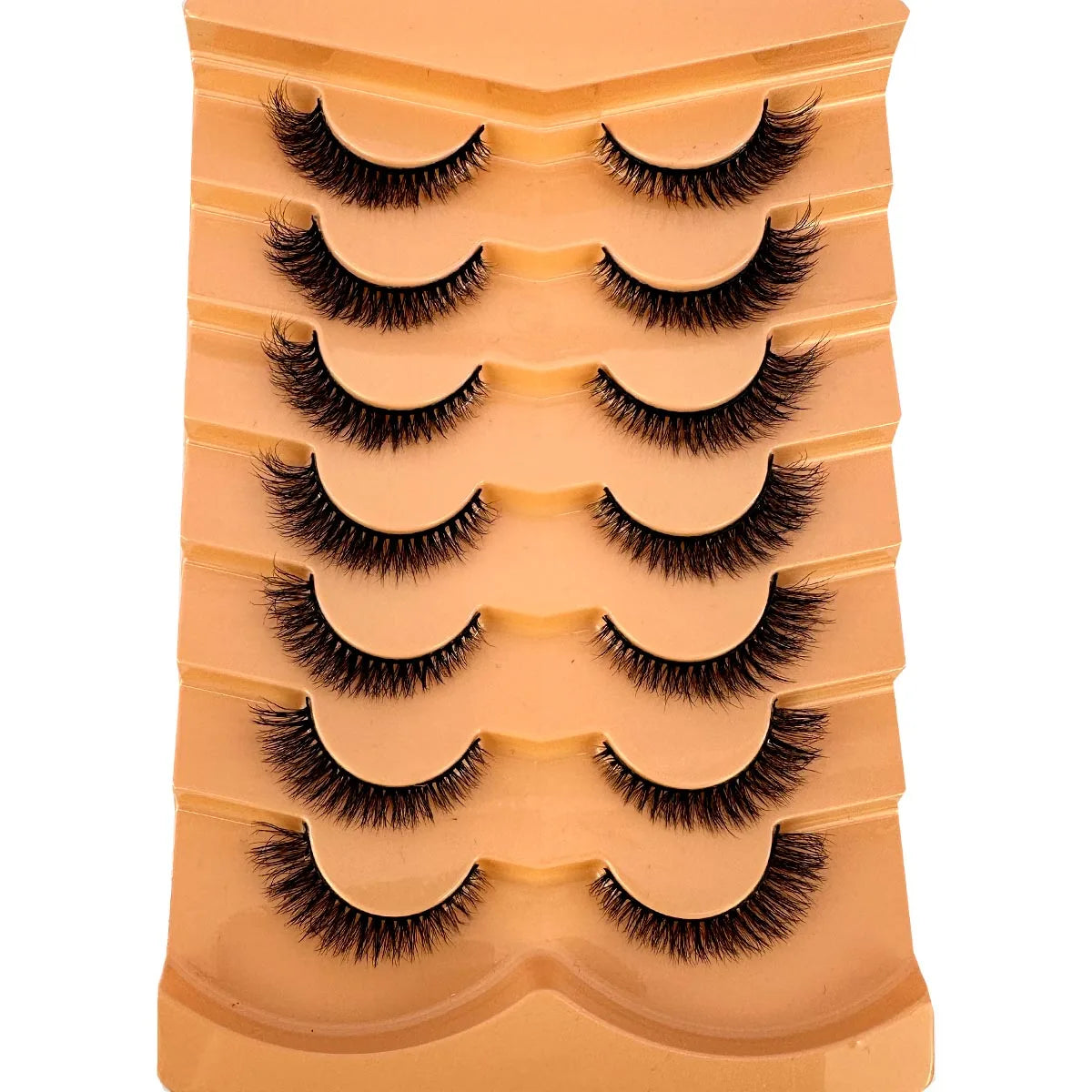 New 7 pairs of thick, 3D simulation mink fur fake eyelashesshort, dramatic fake eyelashes  wholesale full line fake eyelash make