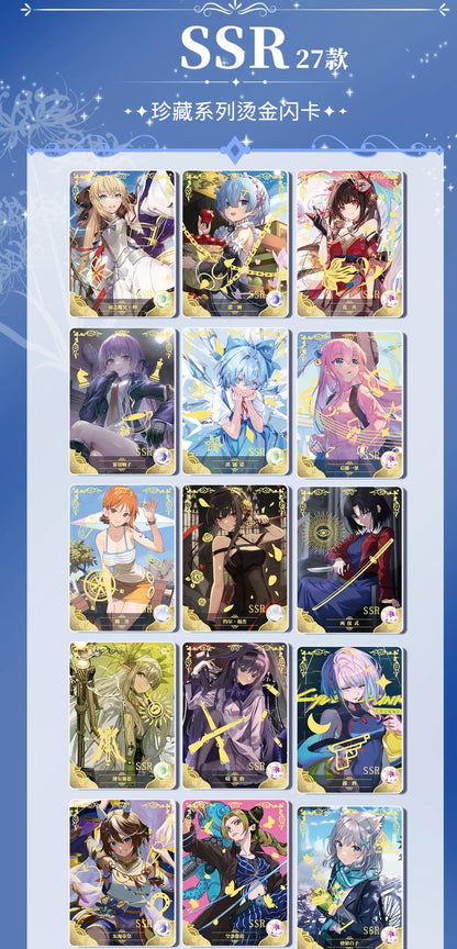 New Goddess Story Card Fufeng Chapter Colorful FlashCard Anime Character Collection Card Games Toys Child Gifts