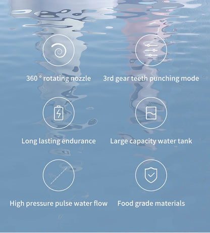 Teeth Water Flosser Electric Oral Irrigator Portable Home Dental Cleaning Teeth Rechargeable Waterproof Teeth Cleaner Oral Care