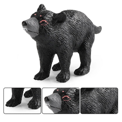Oenux Forest Wild Animals Badger Brock Tapirus indicus Beaver Anteater Action Figures Model PVC Collection Education Kid Toy