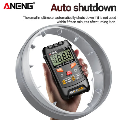ANENG M113 Inteligent Multimeter 1999 Count Digital AC/DC Voltage Meter Ohm NCV Measuring Mini Instruments Electricity Test Tool