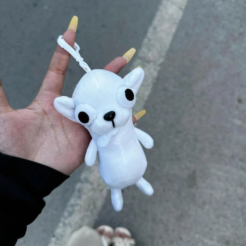 Stuffed Animals Chihuahua Plush Toy Keychain Pendant Puppy Pet Stuffed Chihuahua Doll Kawaii Realistic Chihuahua Simulation Dog