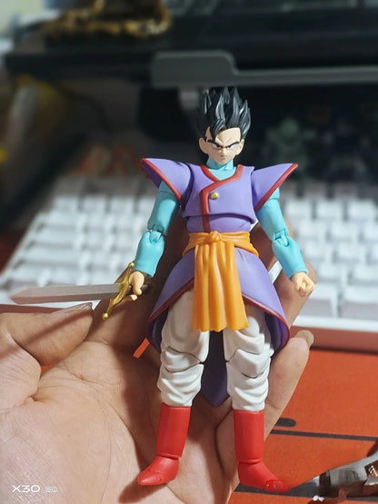 In Stock Dragon Ball Anime Figures Kaioshin Son Gohan Action Figure Supreme Kai God Of Creation Shf Pvc Model Desktop Decoration