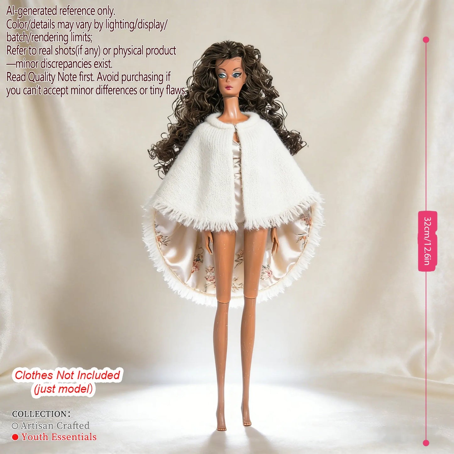 Multi-Joint BJD Model, 1/6 Scale 12-Joint, Changeable Makeup Premium Craft (no clothing)