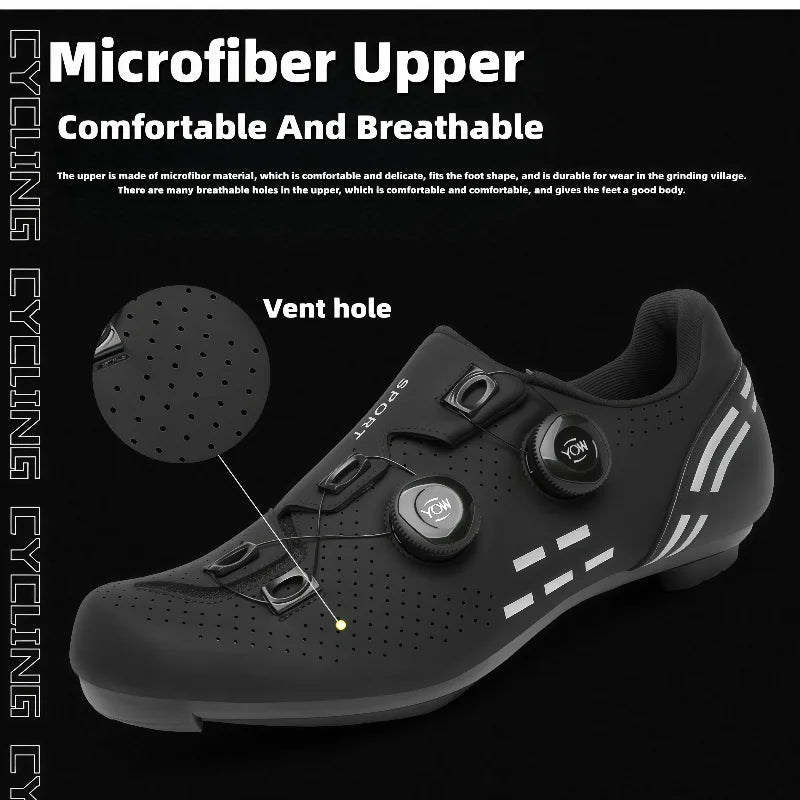 Cycling Shoes Men's Mountain Bike And Road Cycling Shoes,Lightweight And Breathable,Suitable For Speed Riding, Off-road, SPD-MTB