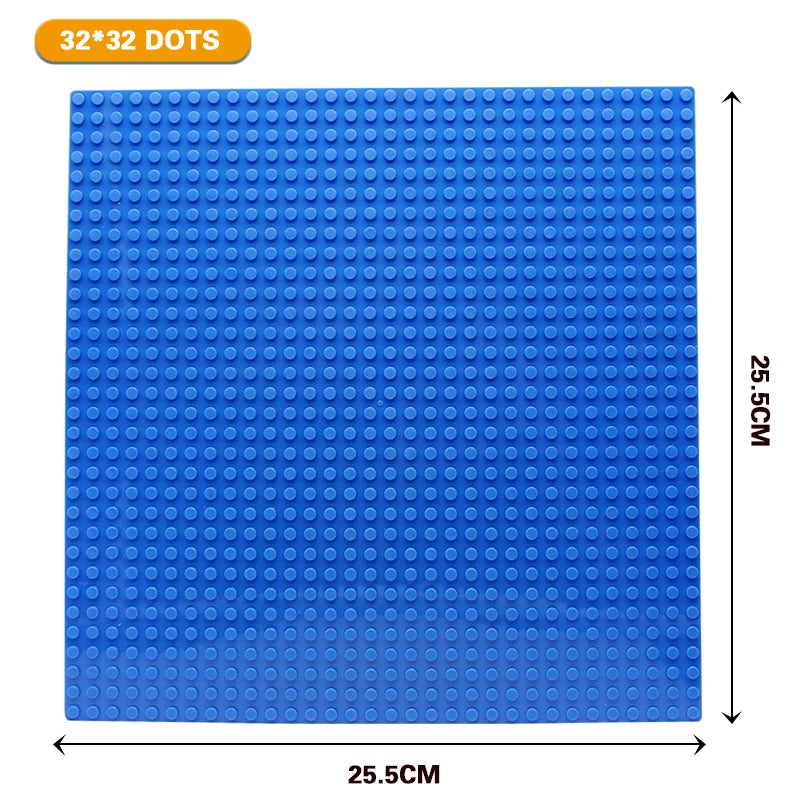 Classic Baseplate 32x32 16x32 16x16 Dots Building Blocks Bricks Base Plates DIY Plastic Board Building Blocks Construction Toys