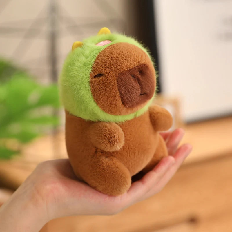 Capybara Plush Toy Pendant Keychain Capibara Cosplay Pokemon Pikachu Disney Stitch Sanrio Kuromi Plushies Stuffed Bag Decor Gift