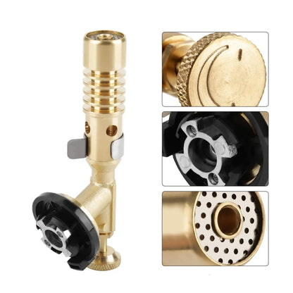 Portable Welding Torch Gas Burner Portable Flame Gun Butane High Temperature Welding Gas Lighter Torch Outdoor Camping BBQ Gas