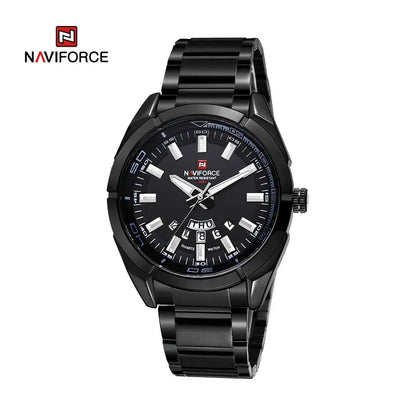 NAVIFORCE Classic Casual Watch for Men Stainless teel Sport Waterproof Male Watches Quartz Date Display Clock  Relogio Masculino
