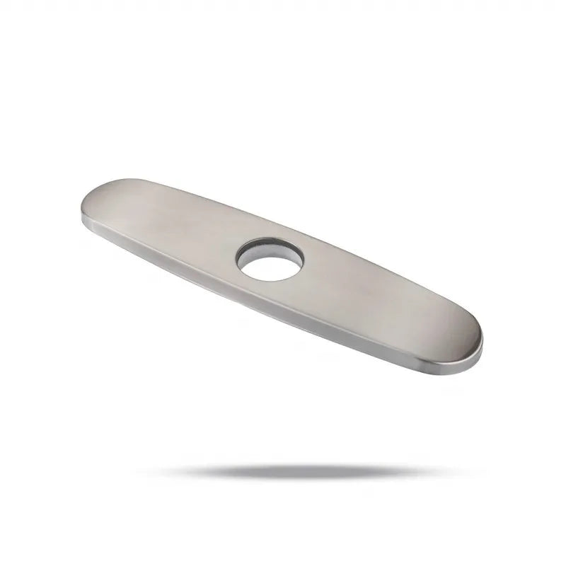 1PC Faucet Plate Hole Tap Cover Deck Plate Stainless Steel Bathroom Kitchen Sink For Most Single Hole Faucet