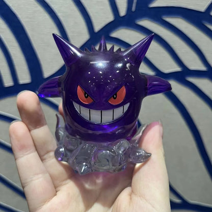 Pokemon Snorlax Gengar Transparent Action Figure Statue Anime Model PVC Collectible Toy Gift For Kids Fans Desktop Decoration