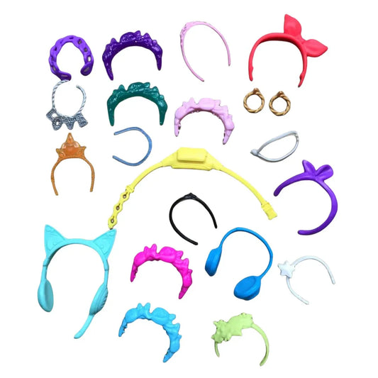 Original 1/6 Doll Headbands Headphone Decors Cute Wrist Rings Colorful Doll Decors DIY Doll Acccessories