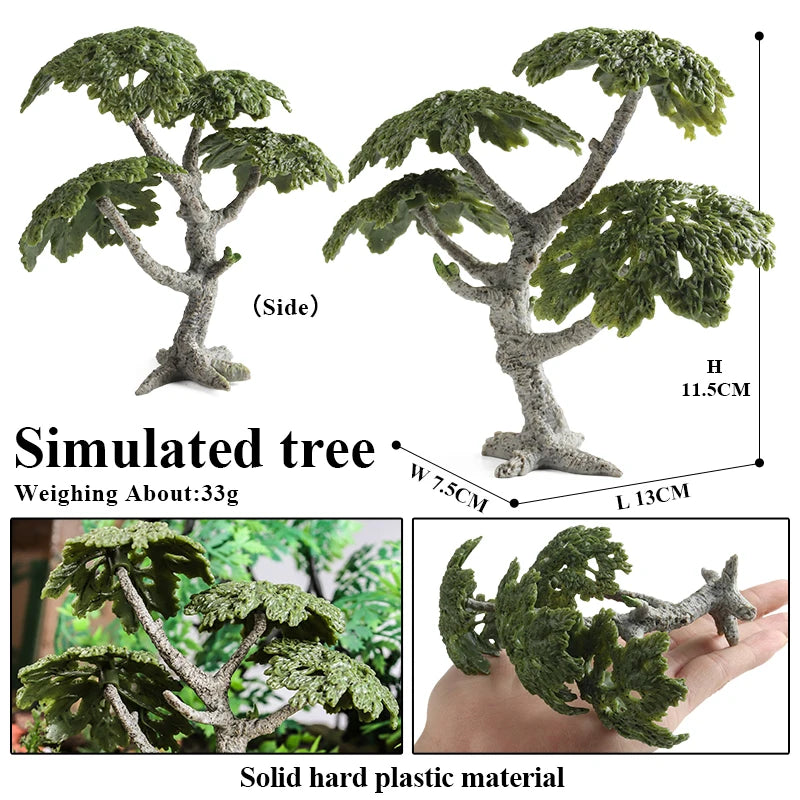 Oenux Simulation Wild Animal Chimpanzee Orangutan Gorilla Tree Sloth Monkey Model Action Figures Garden Miniature Decoration Toy