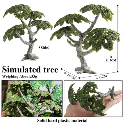 Oenux Simulation Wild Animal Chimpanzee Orangutan Gorilla Tree Sloth Monkey Model Action Figures Garden Miniature Decoration Toy