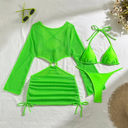 2026 Sexy Bikinis Female Swimsuits Women's Three-Piece Swimwear Beach Swim Wear Bathing Suits Brazilian Bikini Set Pool Bather