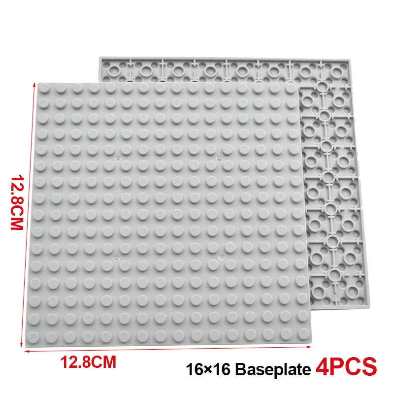 Building Blocks Double-sided Base Plate 16x16 91405 Assemble Parts MOC Bricks Baseplate Idea House Construction Board