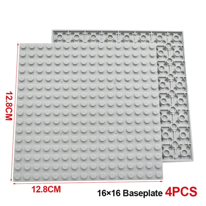 Building Blocks Double-sided Base Plate 16x16 91405 Assemble Parts MOC Bricks Baseplate Idea House Construction Board