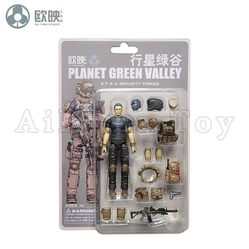 Ou Ying Studio 1/18 Planet Green Valley PGV 3.75inch Action Figure Girls War EFSA Female Figures Anime Model