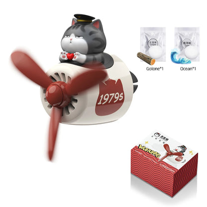 Cool Bear Pilot Car Air Freshener Rotating Propeller Air Outlet Perfume Fragrance Flavoring 자동차 공기 청정기 Accessories 방향제 차량용