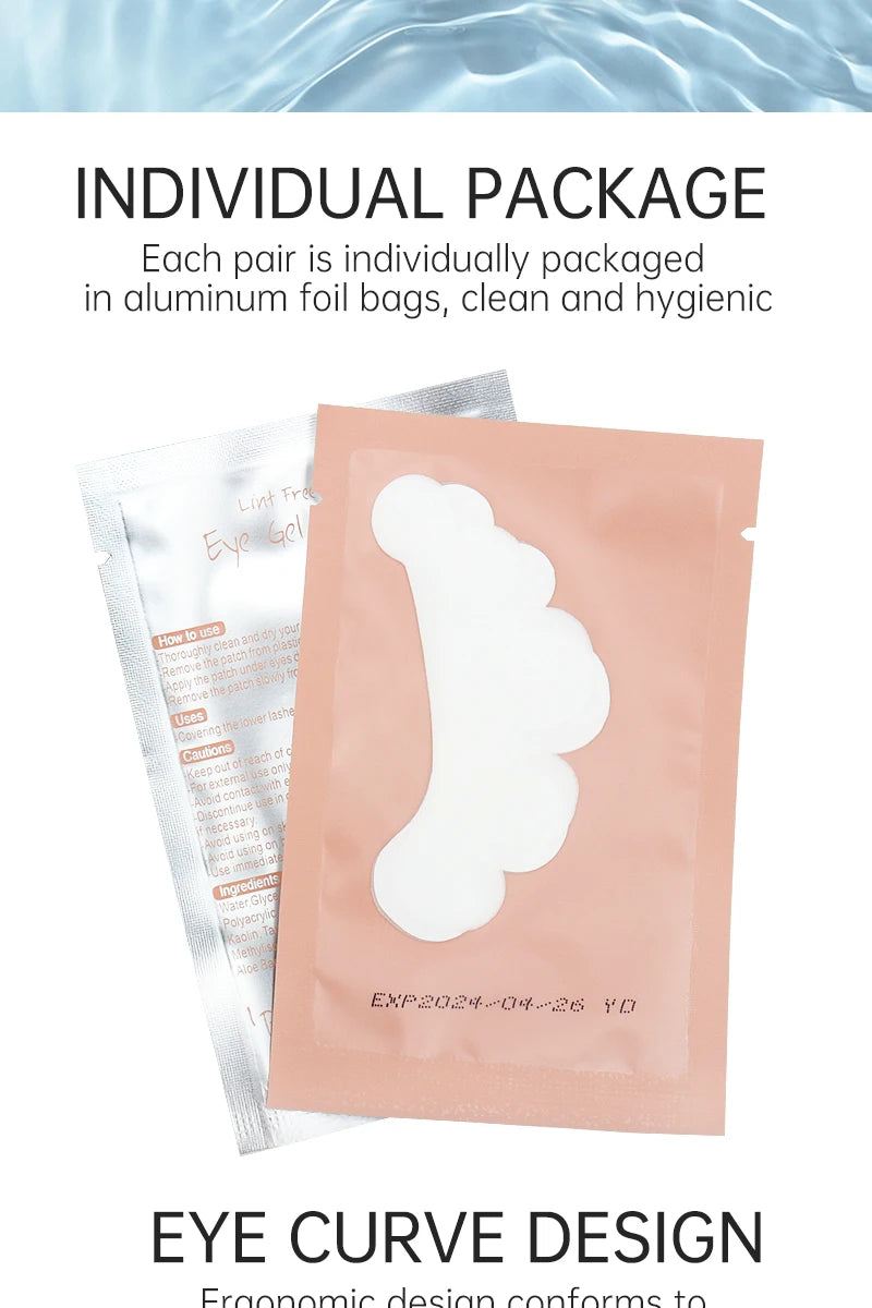 50 Pairs Grafting False Lashes Cloud Shape Paper Eye Gel Patches Under Eye Pads Tips Eyelash Extension  Makeup Tools