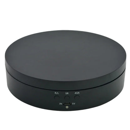 3 Speeds Electric Rotating Display Stand Mirror 360 Degree Turntable Jewelry Holder Battery/USB Power for Photography Shooting