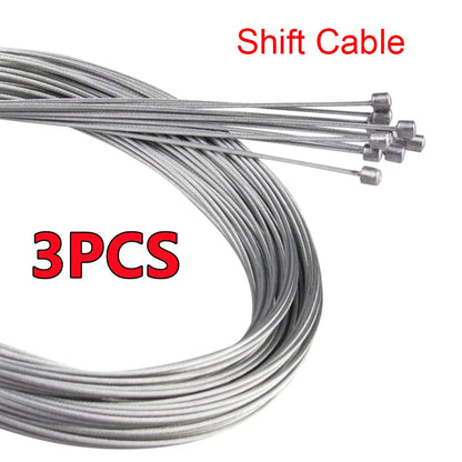 10/5/3/1PC 2M MTB Bicycle Brake Line Bicycle Speed Line Fixed Gear Shifter Gear Brake Cable Set Core Inner Wire MTB Road Bike