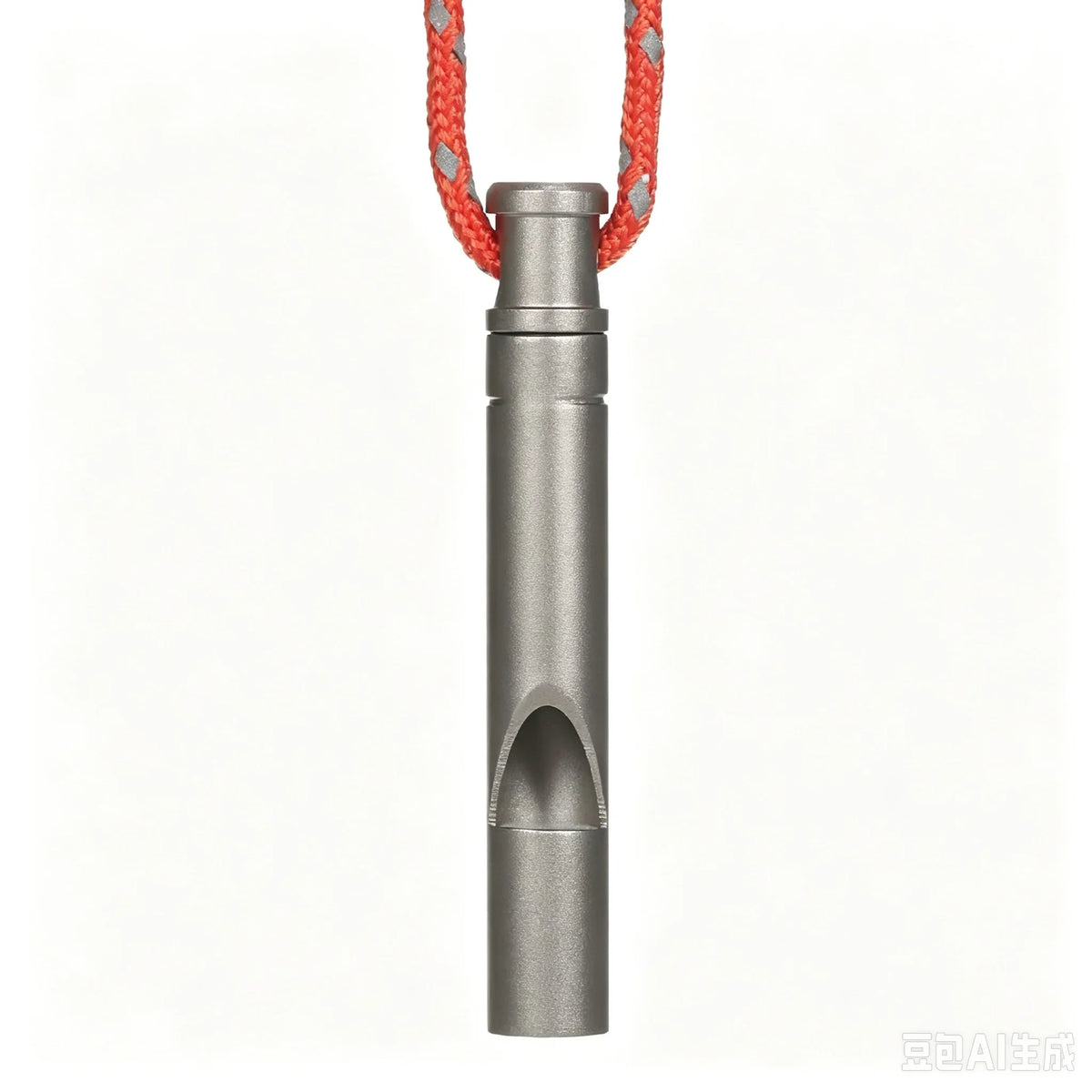 TOMSHOO Titanium Emergency Whistle with Cord Outdoor Survival Whistle Camping Hiking Exploring