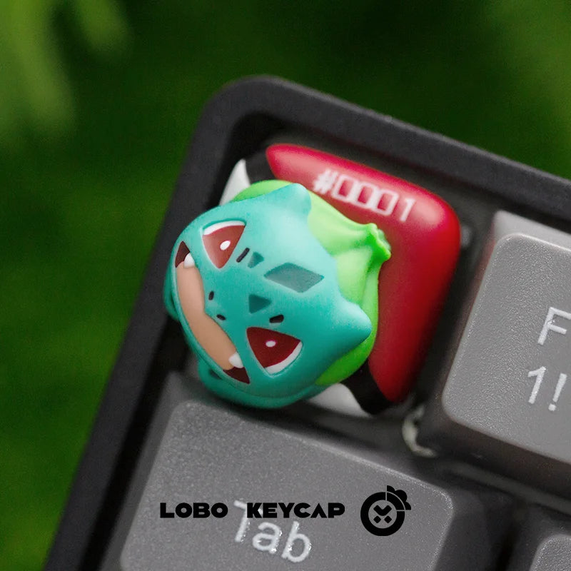 PokéMon Kawaii Resin Keycaps cartoon Pet Elf Ornament Anime Peripherals Rotatable Keycap Esc Keyboard Accessories Surprise Gifts