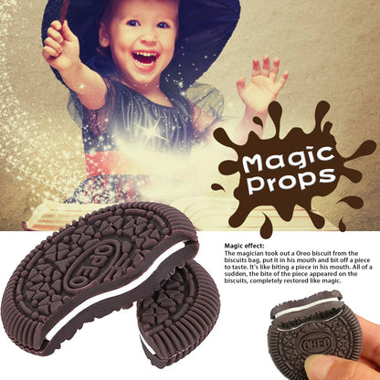 Kids Magic Biscuit OREO Cookies Magic Tricks Accessory Close Up Props Easy Amazing Magic Show for Children Adults Learning Toy