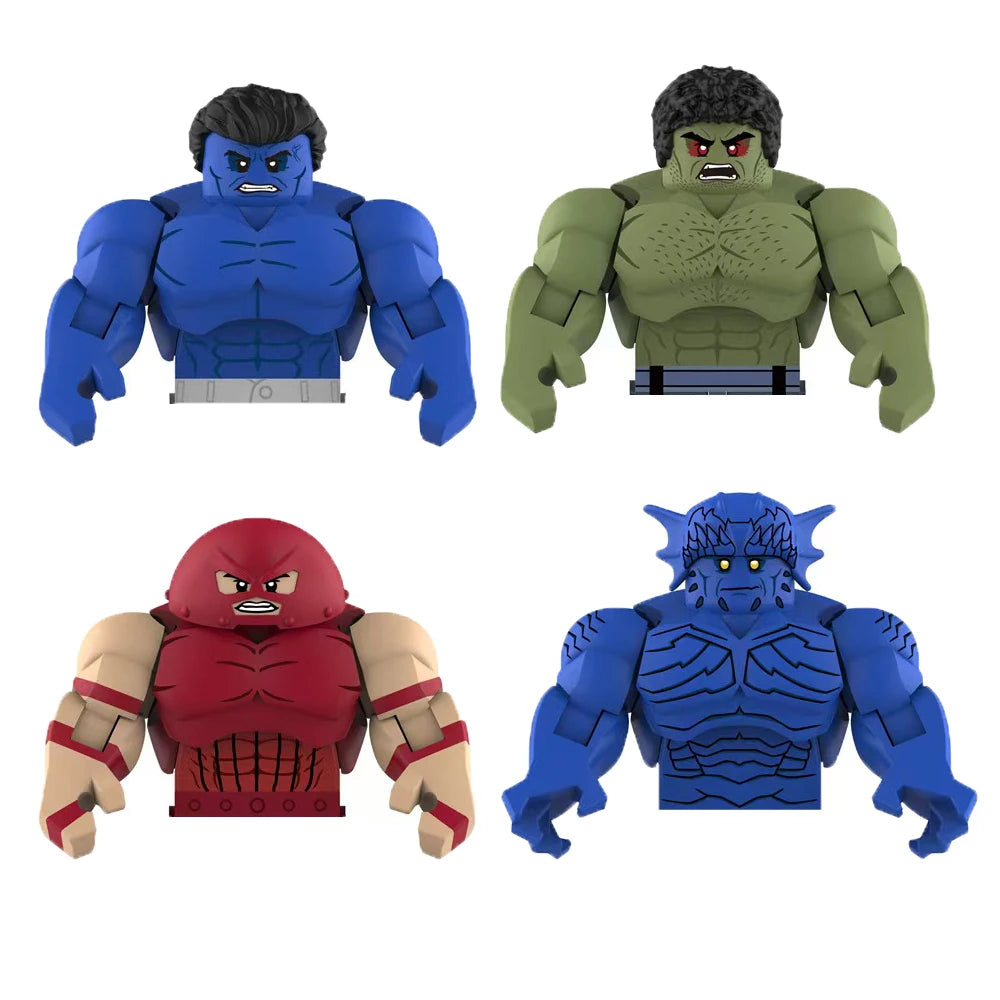 Movable Model Brick Juggernaut Lizard Rhino Abomination Assemble Compatible Action Figures Puzzle Kids Toy Building Blocks Gifts